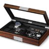Lifomenz Co Watch Jewelry Box for Men 6 Slot Watch Box