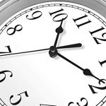 Silver Wall Clock 9 inch Silent Non Ticking Quartz