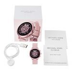 Blush/Pink Michael Kors MKGO Touchscreen Aluminum and Silicone Smartwatch