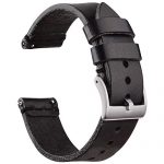 Ritche 22mm Leather Watch Bands, Quick Release Leather