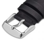 WOCCI 18mm Watch Band - Vintage Leather Watch Strap Black