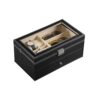 Leather Watch Box Jewelry Case Lockable