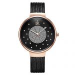 SHENGKE Analog Mesh Watch Stainless Steel Band