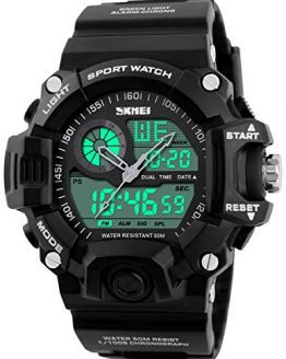 Mens Analog Digital Dual Display Sports Watches Military