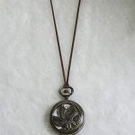 SEWOR Retro Quartz Pocket Watch White Dial Bronze Case