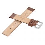 Leather Square Tip Watch Band 20mm Brown Speidel