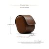Leather Watch Storage Box Travel Single Watch Case