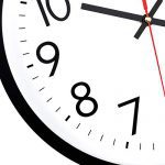 Lumuasky Black Wall Clock, Silent Non-Ticking 12 Inch