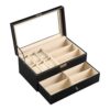 Leather Watch Box Jewelry Case Lockable