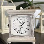 Tasse Verre Rustic Shelf Clock: Timeless Farmhouse Decor for Home and Office