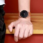 BUREI Men's Fashion Minimalist Wrist Watch Analog Date