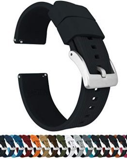 Elite Silicone Watch Bands 22mm Black