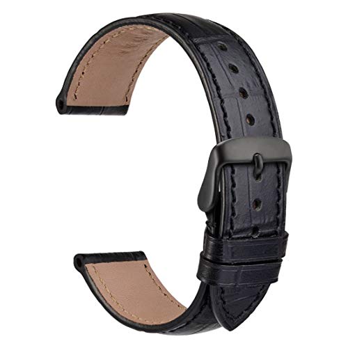 WOCCI Alligator Embossed Leather Watch Band 22mm