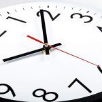Lumuasky Black Wall Clock, Silent Non-Ticking 12 Inch
