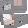 12 Slots Watch Box Organizer with Valet Drawer