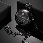 Pocket Watch Engraved Hicarer with Gift Box