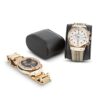 Glenor Co Wooden Watch Box Case with Gold Buckle Legs