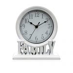 White Clumsy pets 6.5 Inches Mantel Clock