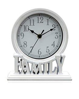 White Clumsy pets 6.5 Inches Mantel Clock