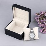  Watch Gift Box Black PU Leather Single Watch Gift Case