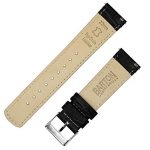 20mm Black - Standard Length - BARTON Alligator Grain