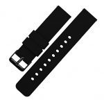 Black Buckle Watch Bands - Soft Silicone Quick Release