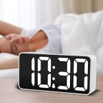 DreamSky 8.9 Inches Large Digital Alarm Clock with USB Charging Port
