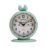 Round Quartz Table Clock with 2 Birds