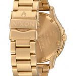 Males's Ascender Japanese-Quartz Analog Watch - All Gold/Blue Sunray Elegance
