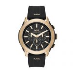 Michael Kors Men's Stainless Steel Quartz Watch with Silicone Strap