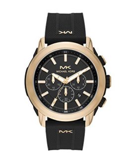 Michael Kors Men's Stainless Steel Quartz Watch with Silicone Strap