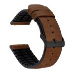Barton Leather and Rubber Hybrid Watch Band
