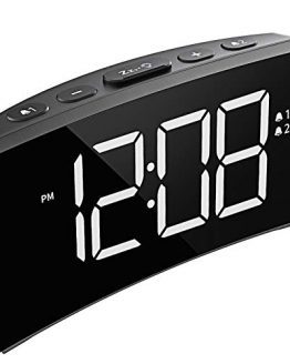 Digital Dual Alarm Clock Brightness Dimmer