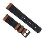 Barton Leather and Rubber Hybrid Watch Band