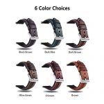 Quick Release Retro Leather Watch Band