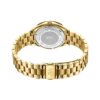 Diamond Gold Plated Wrist Watch Steel Bracelet