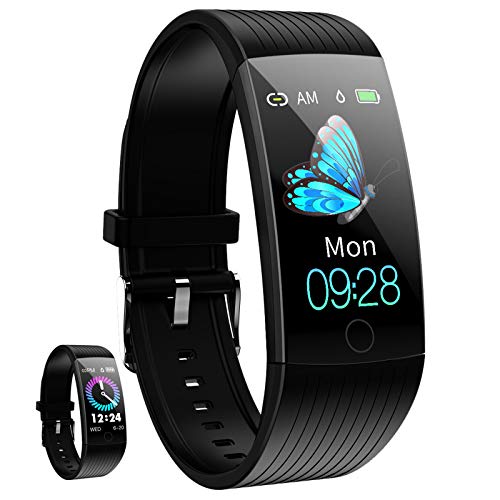 Smartwatch Waterproof Fitness Watch with Blood Pressure Heart Rate Monitor