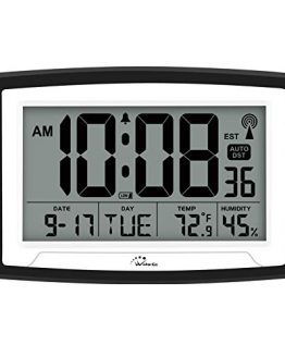Atomic Clock Digital Wall or Desk for Seniors