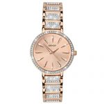 Rose Gold with Fine Swarovski Luxury Crystals Bracelet Watch