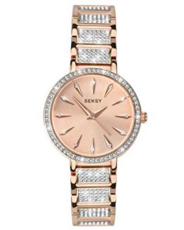 Rose Gold with Fine Swarovski Luxury Crystals Bracelet Watch