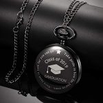 Engraved Pocket Watch Class of 2019 Graduation Gift