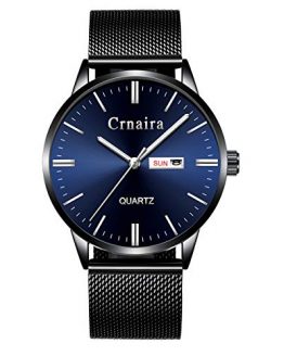 Mens Watch Deep Blue/Black Watch/Ultra Thin Wrist Watches