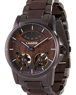 LAiMER Wooden Watch - Wristwatch ADAM in Solid Wood