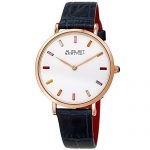 August Steiner Women's Multicolored Baguette Crystals Watch