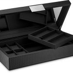 Glenor Co Watch and Sunglasses Box with Valet Tray for Men