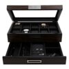 Executive Wooden Watch Box Storage Organizer