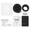 Travel Watch Case: Secure Single Storage for Wristwatches up to 50mm in Elegant Black