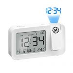 Indoor Temperature Projection Alarm Clock with Backlight Display