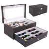 Homde Sunglasses Case Watch Box Jewelry Organizer