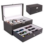 Homde Sunglasses Case Watch Box Jewelry Organizer